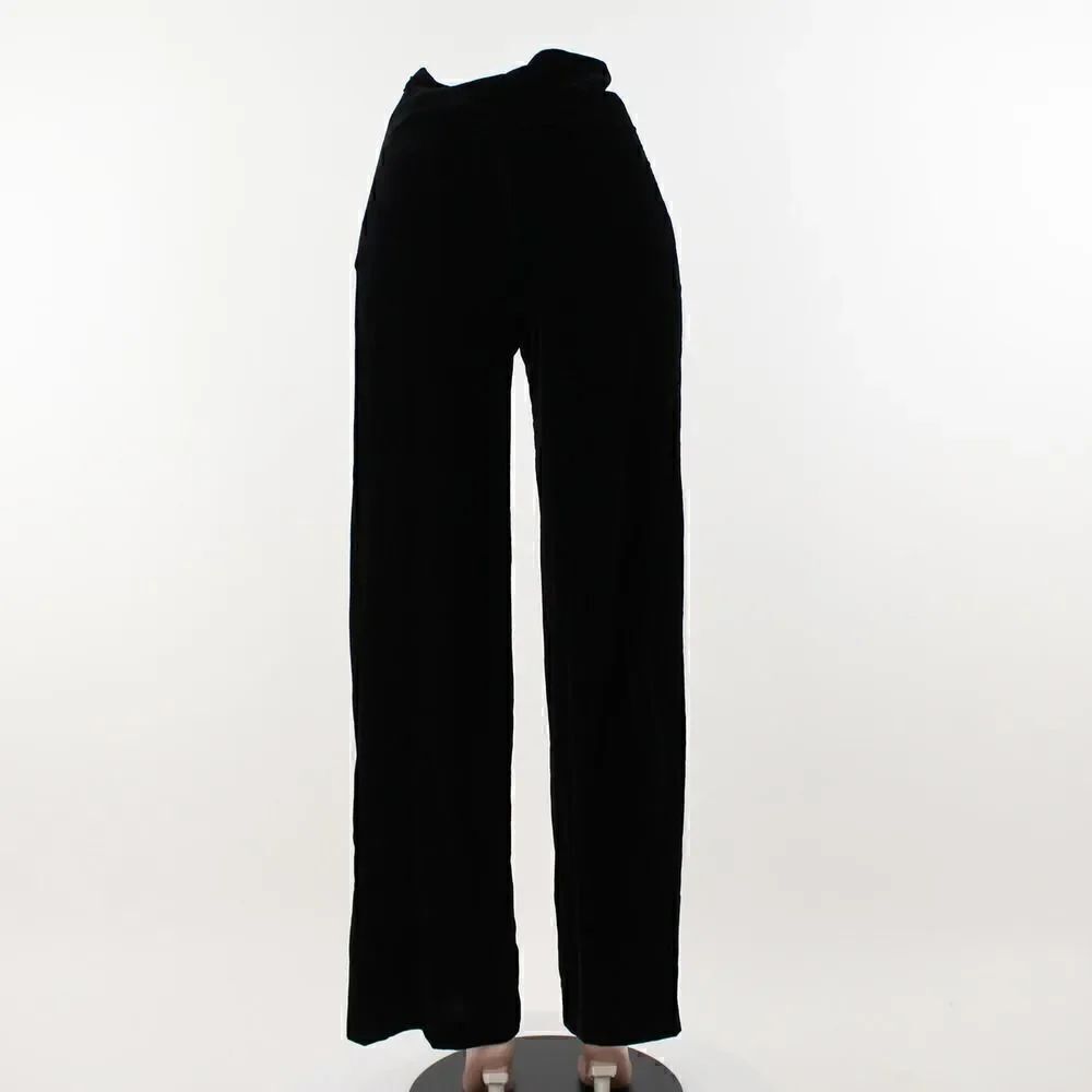 Whistles Velvet Wide-Leg Pants - Picture 4 of 5